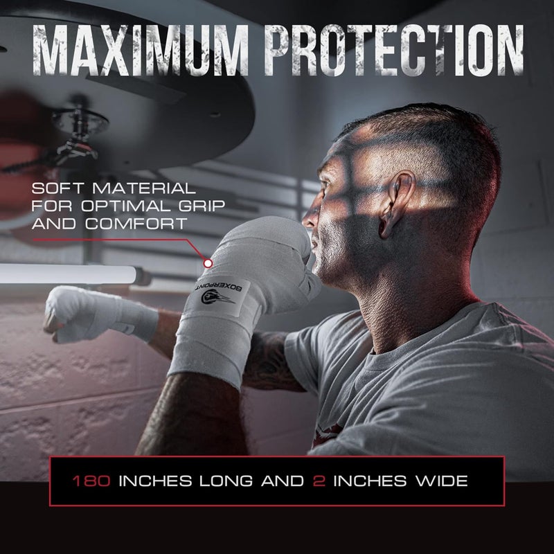 BOXERPOINT 180" Ringside Boxing Wraps for Men & Women - Breathable Hand Wraps for Boxing, Muay Thai, Kickboxing, MMA Gear - Image 4